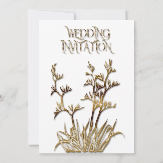 Uitnodiging tot weduwschap op Nieuw-Zeelandse vlas (Achterkant)