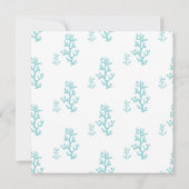 Uitnodiging tot weduwschap op zeezand | Aqua (Achterkant)