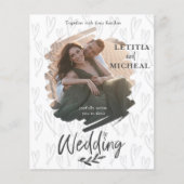 Uitnodiging tot weduwschap over de foto van de pen (Voorkant)