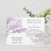 Uitnodiging tot weduwschap over de rode bomen (Staand voorkant)