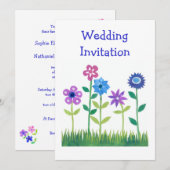  uitnodiging tot weduwschap over de ventilator (Voorkant / Achterkant)