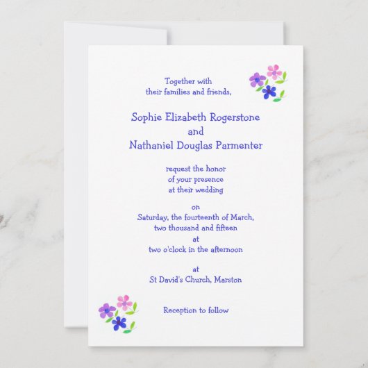  uitnodiging tot weduwschap over de ventilator (Achterkant)