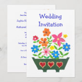  uitnodiging tot weduwschap over de ventilator (Voorkant / Achterkant)