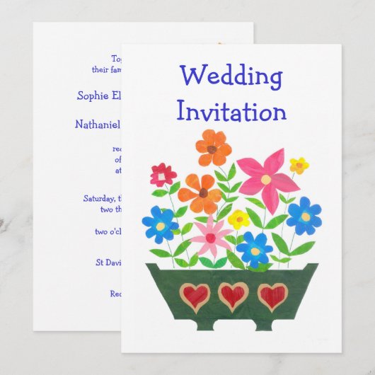  uitnodiging tot weduwschap over de ventilator (Voorkant / Achterkant)