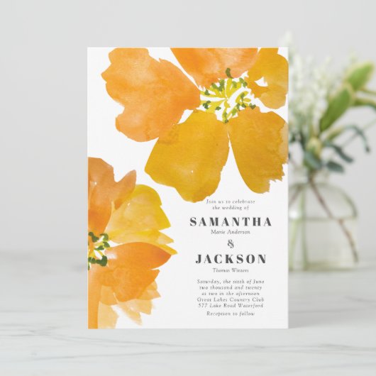 Uitnodiging tot weduwschap over de Waterverf (Staand voorkant)