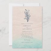 Uitnodiging tot weduwschap over kustWaterverf (Voorkant)