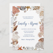 Uitnodiging tot weduwschap over kustzeekust (Voorkant / Achterkant)