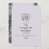 Uitnodiging tot weduwschap over  liefde en ras (Voorkant / Achterkant)