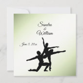 Uitnodiging tot weduwschap over liefdevolle groene (Achterkant)