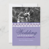 Uitnodiging tot weduwschap over lila liefdesfamili (Voorkant)