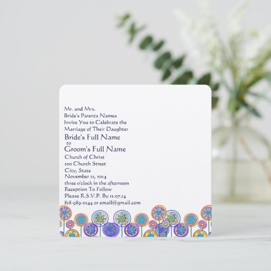 Uitnodiging tot weduwschap over nieuwe vormen van (Staand voorkant)