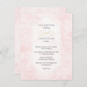  uitnodiging tot weduwschap over Rozen (Voorkant / Achterkant)