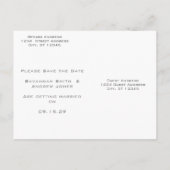 uitnodiging tot weduwschap over Tortelduifjes (Achterkant)