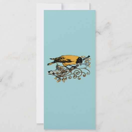 uitnodiging tot weduwschap over Tortelduifjes (Achterkant)