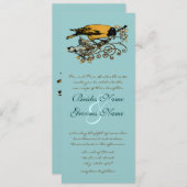 uitnodiging tot weduwschap over Tortelduifjes (Voorkant / Achterkant)