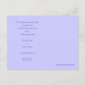  uitnodiging tot weduwschap over Tortelduifjes (Achterkant)