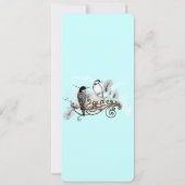  uitnodiging tot weduwschap over Tortelduifjes (Achterkant)