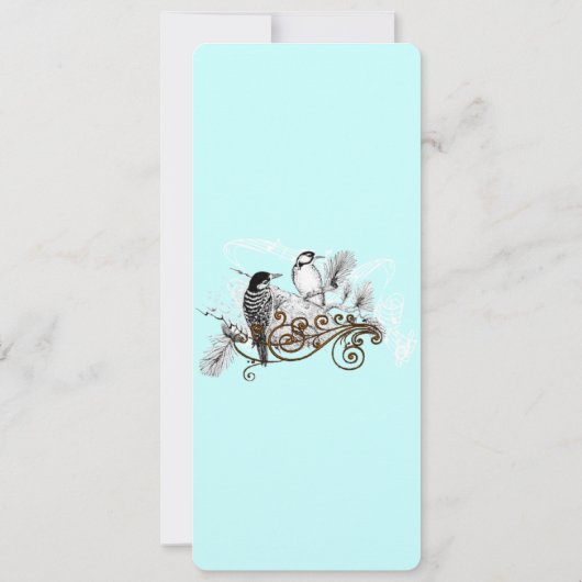  uitnodiging tot weduwschap over Tortelduifjes (Achterkant)