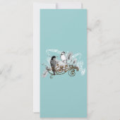  uitnodiging tot weduwschap over Tortelduifjes (Achterkant)