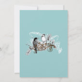 uitnodiging tot weduwschap over Tortelduifjes (Achterkant)