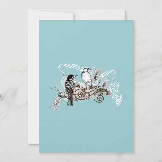  uitnodiging tot weduwschap over Tortelduifjes (Achterkant)