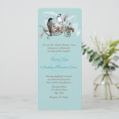  uitnodiging tot weduwschap over Tortelduifjes (Staand voorkant)