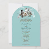  uitnodiging tot weduwschap over Tortelduifjes (Voorkant)