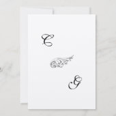  uitnodiging tot weduwschap over Tortelduifjes (Achterkant)