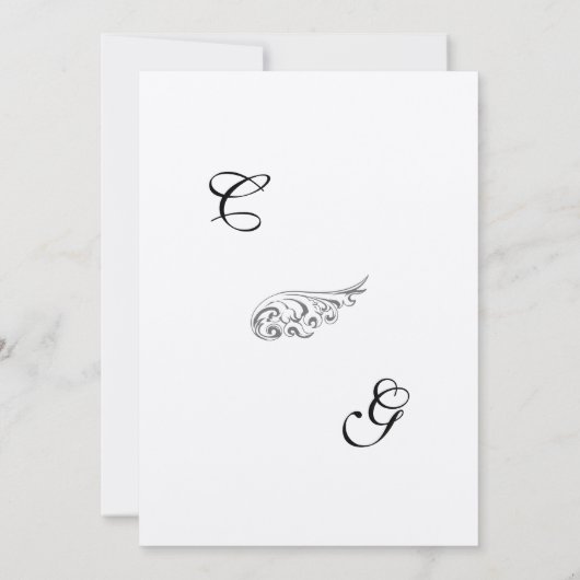  uitnodiging tot weduwschap over Tortelduifjes (Achterkant)