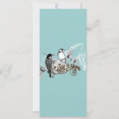  uitnodiging tot weduwschap over Tortelduifjes (Achterkant)