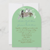  uitnodiging tot weduwschap over Tortelduifjes (Voorkant)