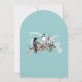  uitnodiging tot weduwschap over Tortelduifjes (Achterkant)