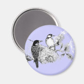  uitnodiging tot weduwschap over Tortelduifjes Magneet (Voorkant / Achterkant)