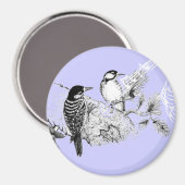 uitnodiging tot weduwschap over Tortelduifjes Magneet (Voorkant / Achterkant)