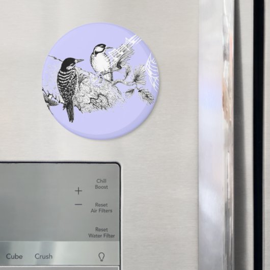 uitnodiging tot weduwschap over Tortelduifjes Magneet (Insitu (Koelkast))