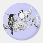 uitnodiging tot weduwschap over Tortelduifjes Magneet (Voorkant)