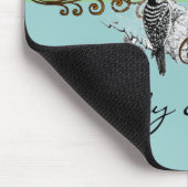 uitnodiging tot weduwschap over Tortelduifjes Muismat (Hoek)