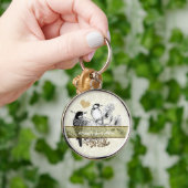  uitnodiging tot weduwschap over Tortelduifjes Sleutelhanger (Hand)