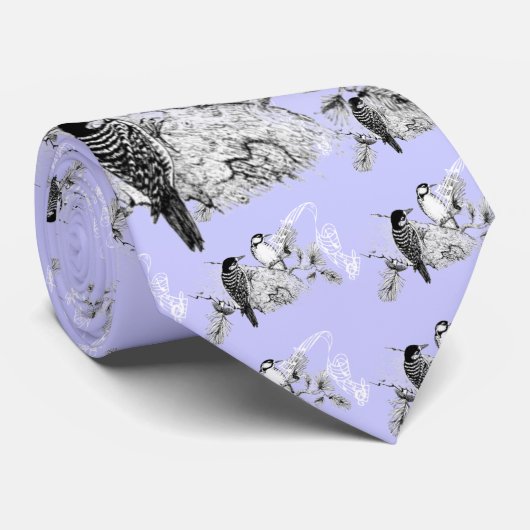 uitnodiging tot weduwschap over Tortelduifjes Stropdas (Opgerold)