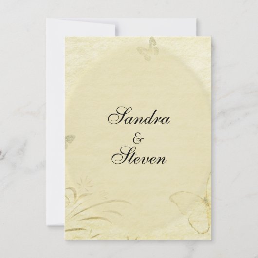  uitnodiging tot weduwschap rond de Butterfly (Achterkant)