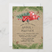  uitnodiging tot weduwschap rond de rode vrachtwag (Voorkant)