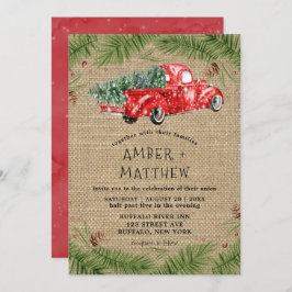  uitnodiging tot weduwschap rond de rode vrachtwag