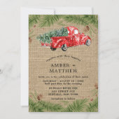 uitnodiging tot weduwschap rond de rode vrachtwag (Voorkant)