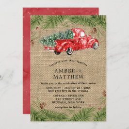  uitnodiging tot weduwschap rond de rode vrachtwag