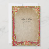 uitnodiging tot weduwschap rond rode rozen (Achterkant)