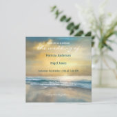 Uitnodiging tot weduwschap tussen artistieke gekle (Staand voorkant)