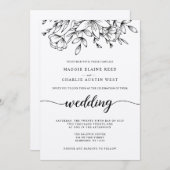 Uitnodiging tot weduwschap tussen bijkantoren (Voorkant / Achterkant)