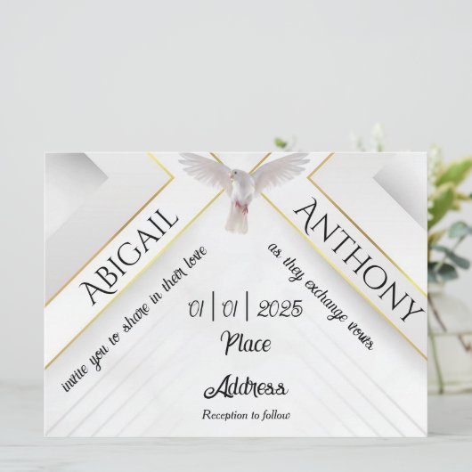 Uitnodiging tot weduwschap tussen de Heilige Geest (Staand voorkant)