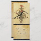  uitnodiging tot weduwschap tussen de Japanse parc (Voorkant / Achterkant)