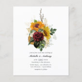 Uitnodiging tot weduwschap tussen Herfsten in de h Flyer (Voorkant)